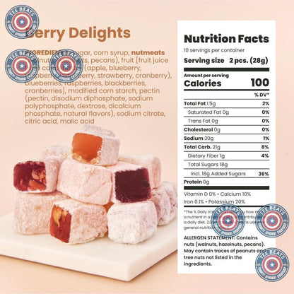 third less calorie content compared to traditional chocolate confections