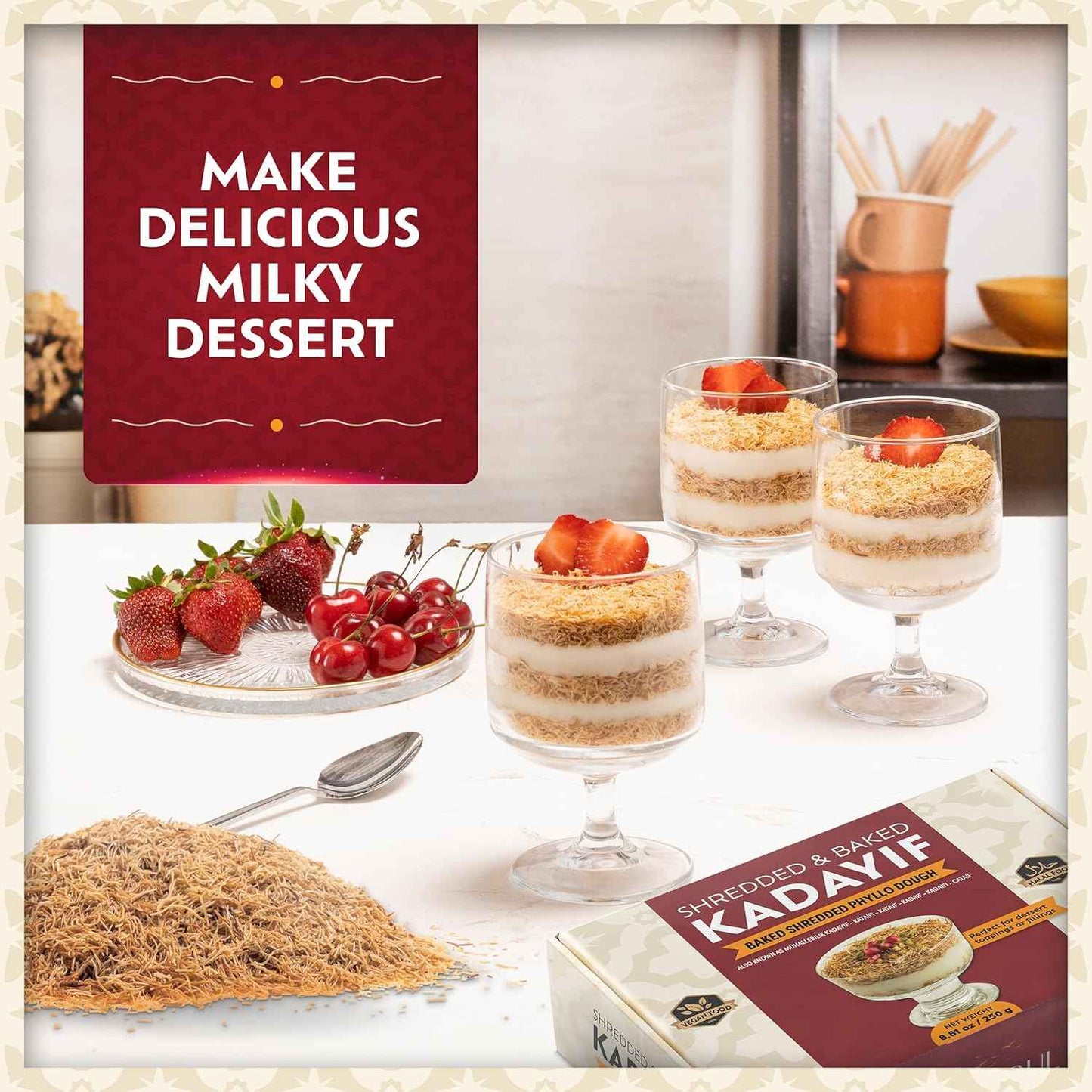 Eastanbul Baked Shredded Fillo – Plant-Based Pastry Threads for Mindful Baking and Dairy-Free Turkish Sweets
