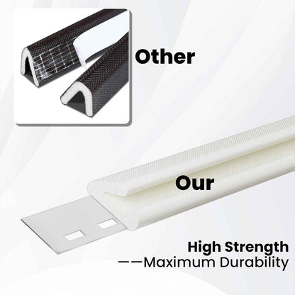 FoamGuard V-Shaped Weather Stripping – Garage Entry Door Seal for Wind Rain and Dust Protection, All-Season Outdoor Use