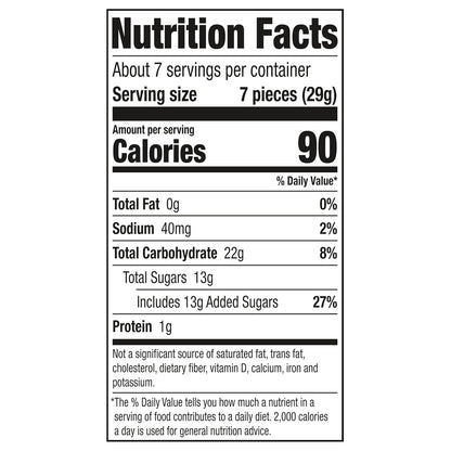 three distinct berry-flavored gummy worms included in each very berry bag