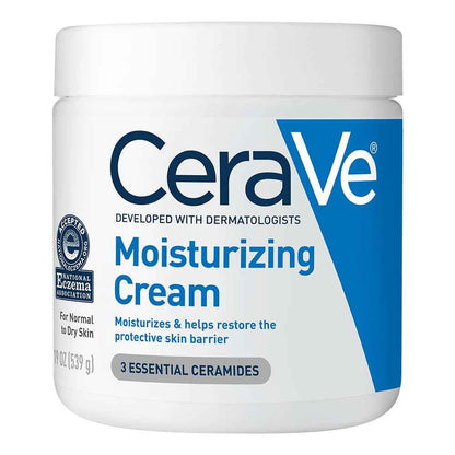 CeraVe Moisturizing Cream – Daily Hydration Ritual for Sensitive Skin, Post-Shower Face and Body Cream
