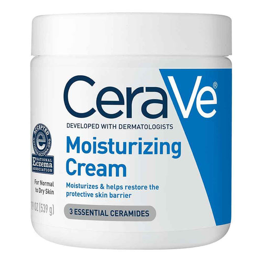 CeraVe Moisturizing Cream – Daily Hydration Ritual for Sensitive Skin, Post-Shower Face and Body Cream