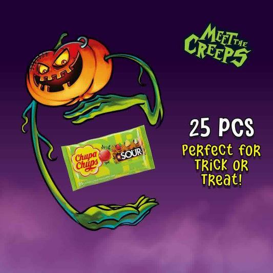 Chupa Chups Sour Lollipops – Thoughtful Stocking Stuffer and Care Package Add-on, Bulk Sour Lollipops
