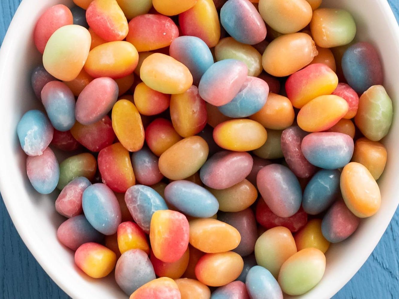 three flavor combinations per bag: cherry-lemon, strawberry-grape, orange-lime