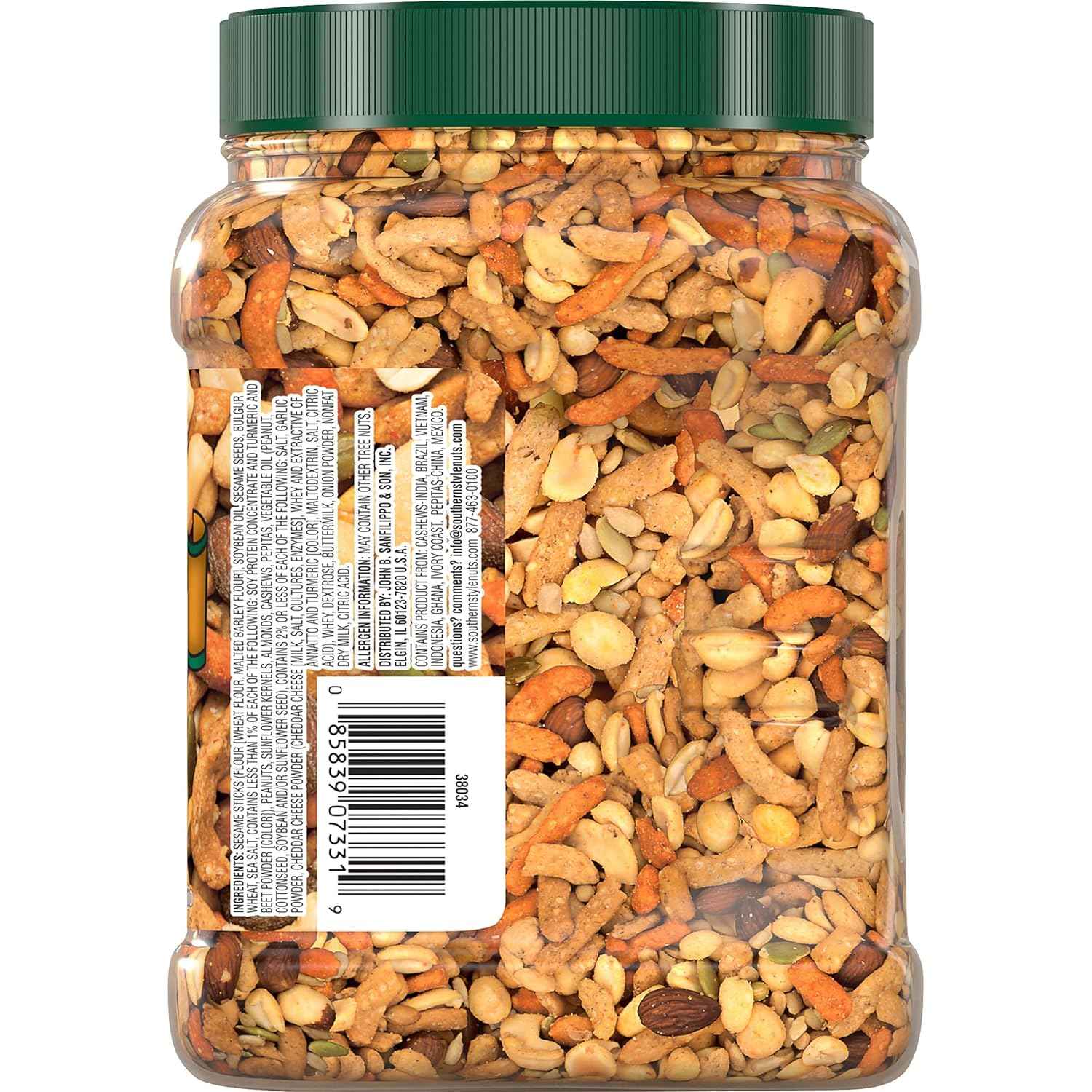 Southern Style Nuts Gourmet Hunter Resealable Desk Snack, 23 oz Canister – Afternoon Energy Boost for Home Office and Remote Workstations