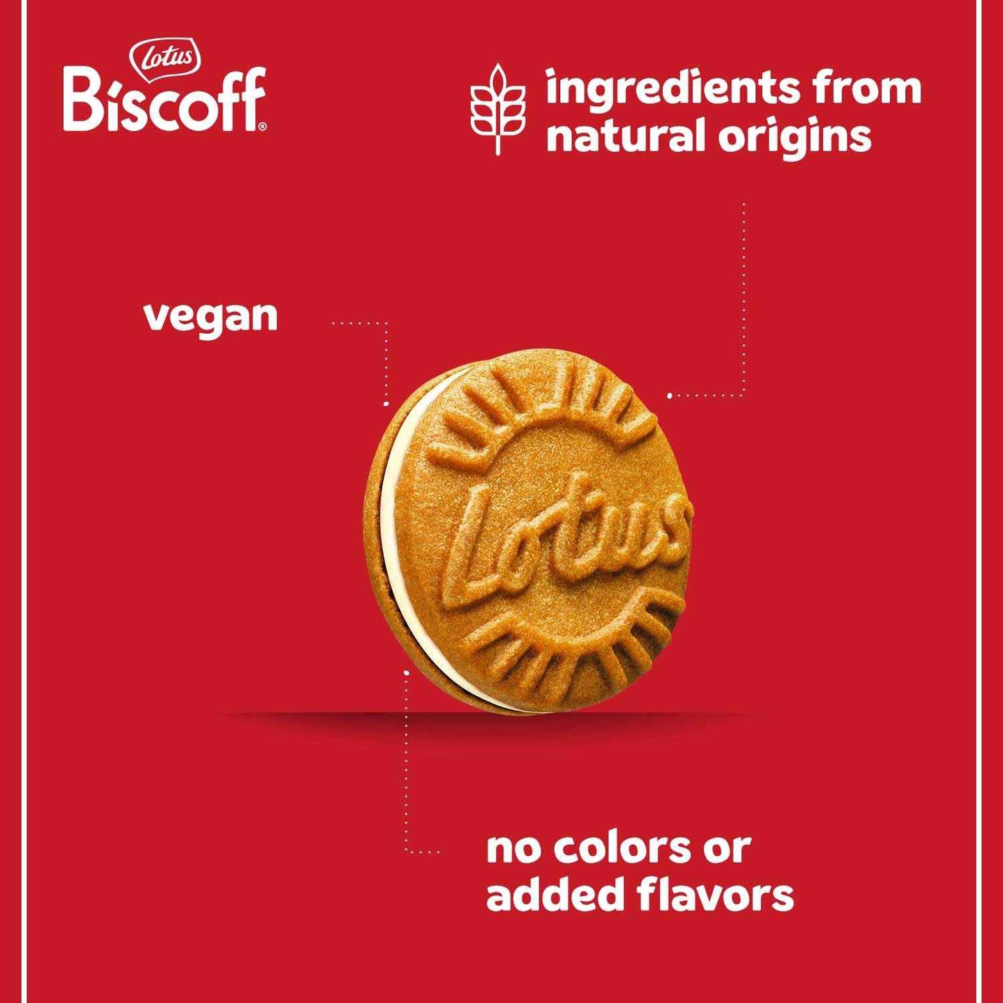 Lotus Biscoff Sandwich Cookies Vanilla – Lunchbox-Friendly Vegan Cookies for School Snacks