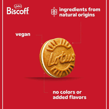 Lotus Biscoff Sandwich Cookies Vanilla – Lunchbox-Friendly Vegan Cookies for School Snacks