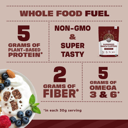 Manitoba Harvest Superseed Snack Clusters – Home Office Snack for Focused Workdays and Sugar-Free Focus