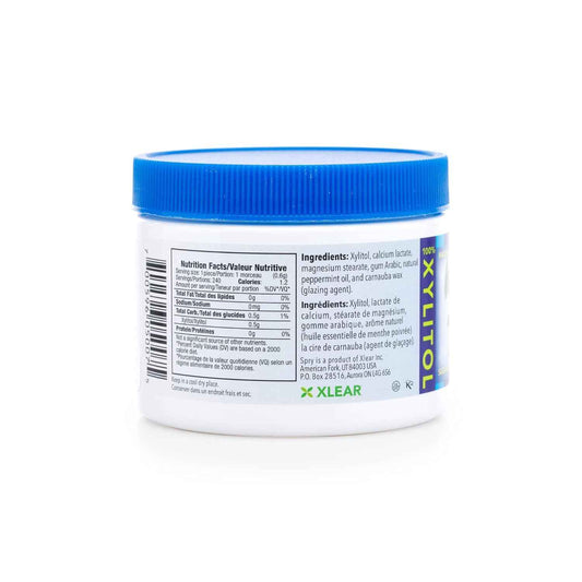Spry Xylitol Berry Blast Mints Sugar Free Candy - Bedside Dry Mouth Relief for Nighttime Wellness Ritual, 45 Count