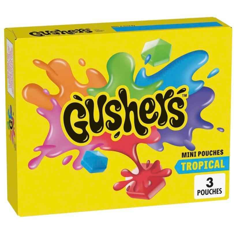 Gushers Tropical Fruit Snacks – Grab-and-Go Pouches for Hiking, Camping, and Picnic Days
