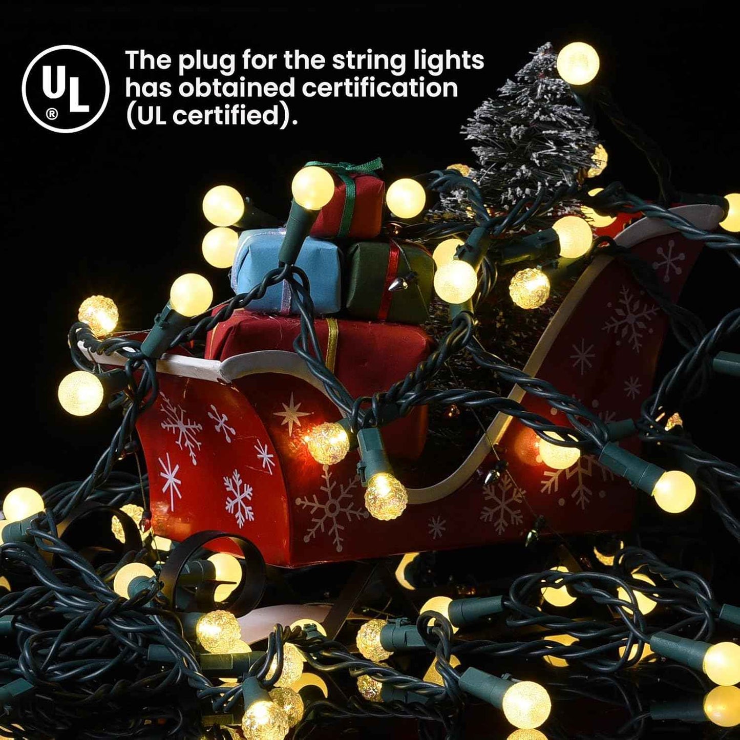 LYCKLIG Globe String Lights – Thoughtful Birthday Gift for Her, Warm White Glass Globe Fairy Lights for Home Decor Lovers