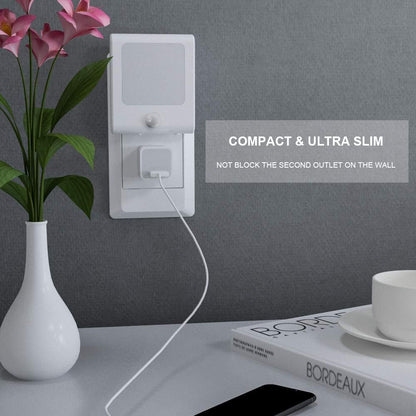 MAZ-TEK Motion Sensor Night Light – Fall Prevention for Hallways, Staircases and Dark Basement Steps
