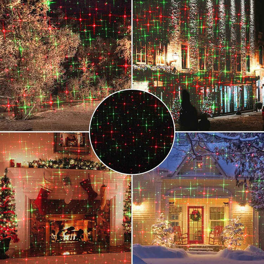 LaserChristmas Star Projector – One Piece Holiday Decor, Stake and Forget with Built in Timer, Clean Matte Finish