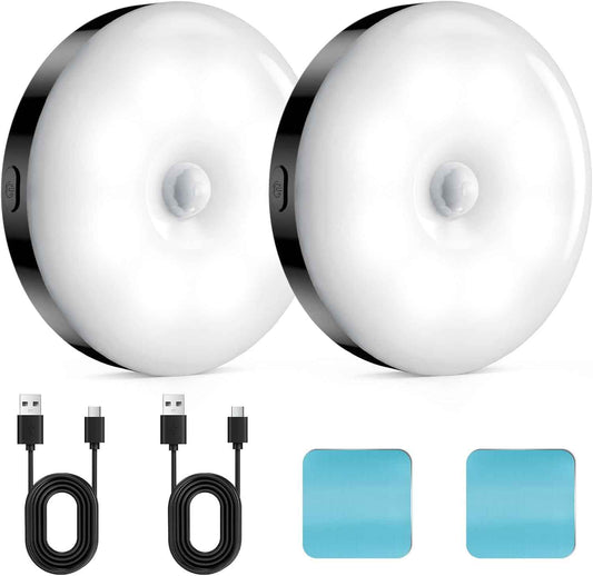 Briidea Glow Puck Light – Minimalist Bedroom Decor Accent with Adjustable Ambient Glow