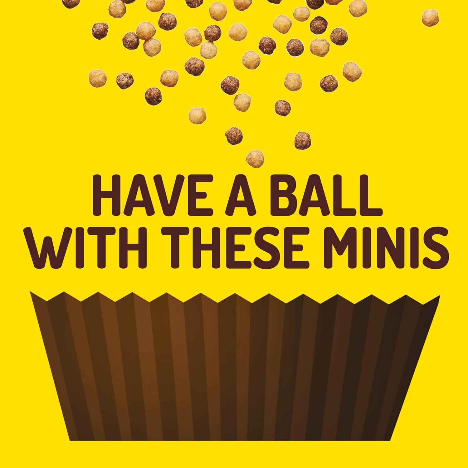 Reese's Puffs Minis Cereal, No High Fructose Corn Syrup Chocolate Peanut Butter Breakfast for Health-Conscious Families, 19.8 oz