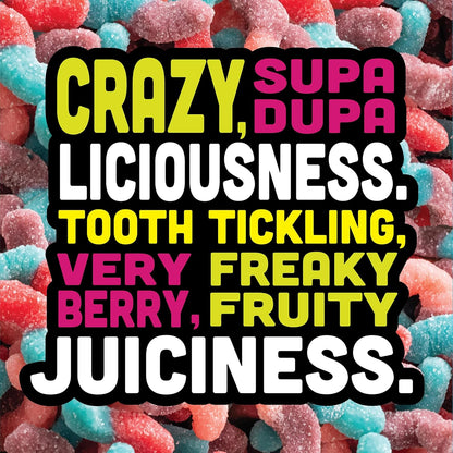 three product line variants: original, very berry, and fruit punch