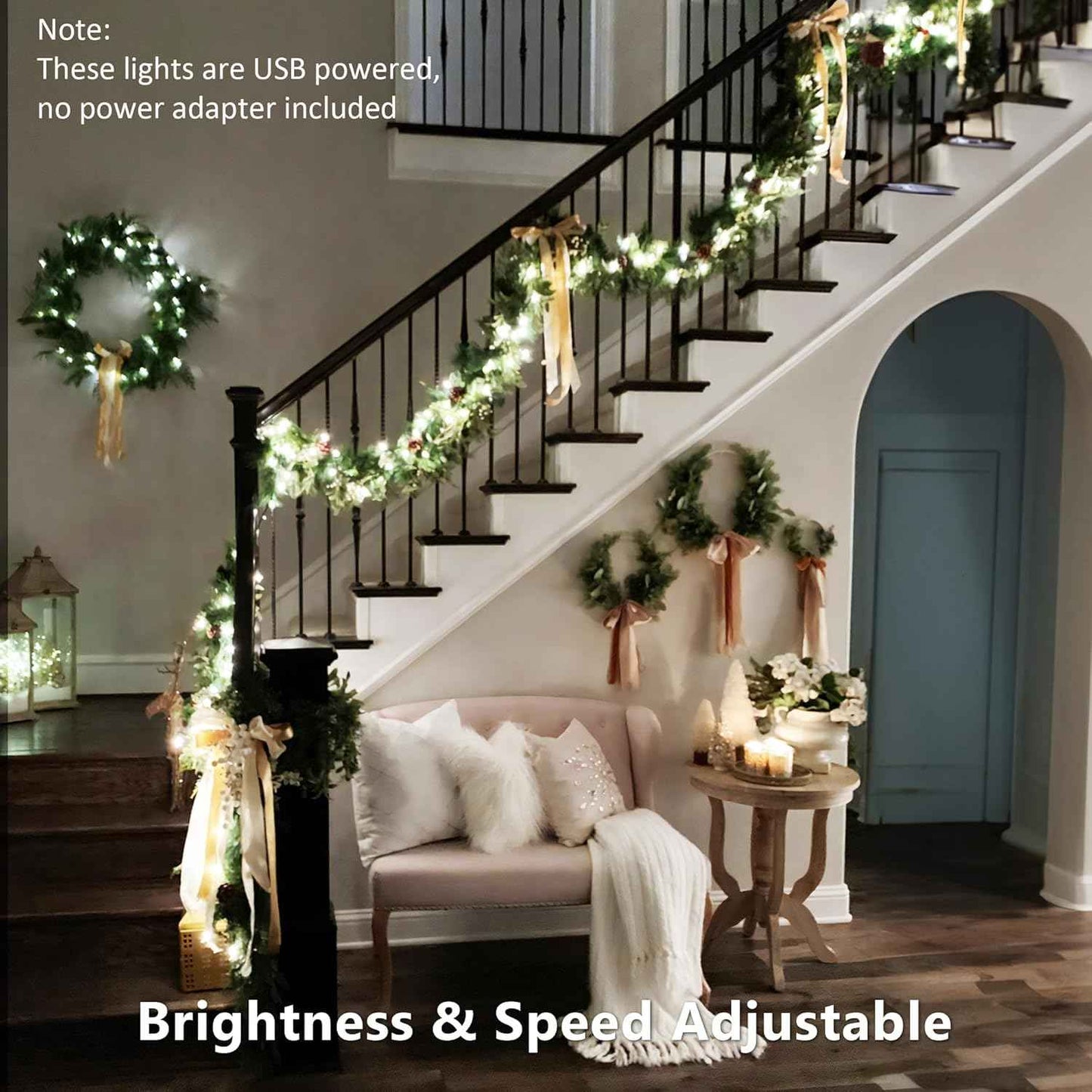 BrizLabs IP44 Waterproof String Lights – Patio and Porch Decor for Covered Outdoor Spaces