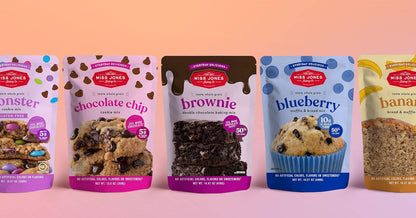 three size versatility: 36 mini / 18 regular / 12 giant cookies per box