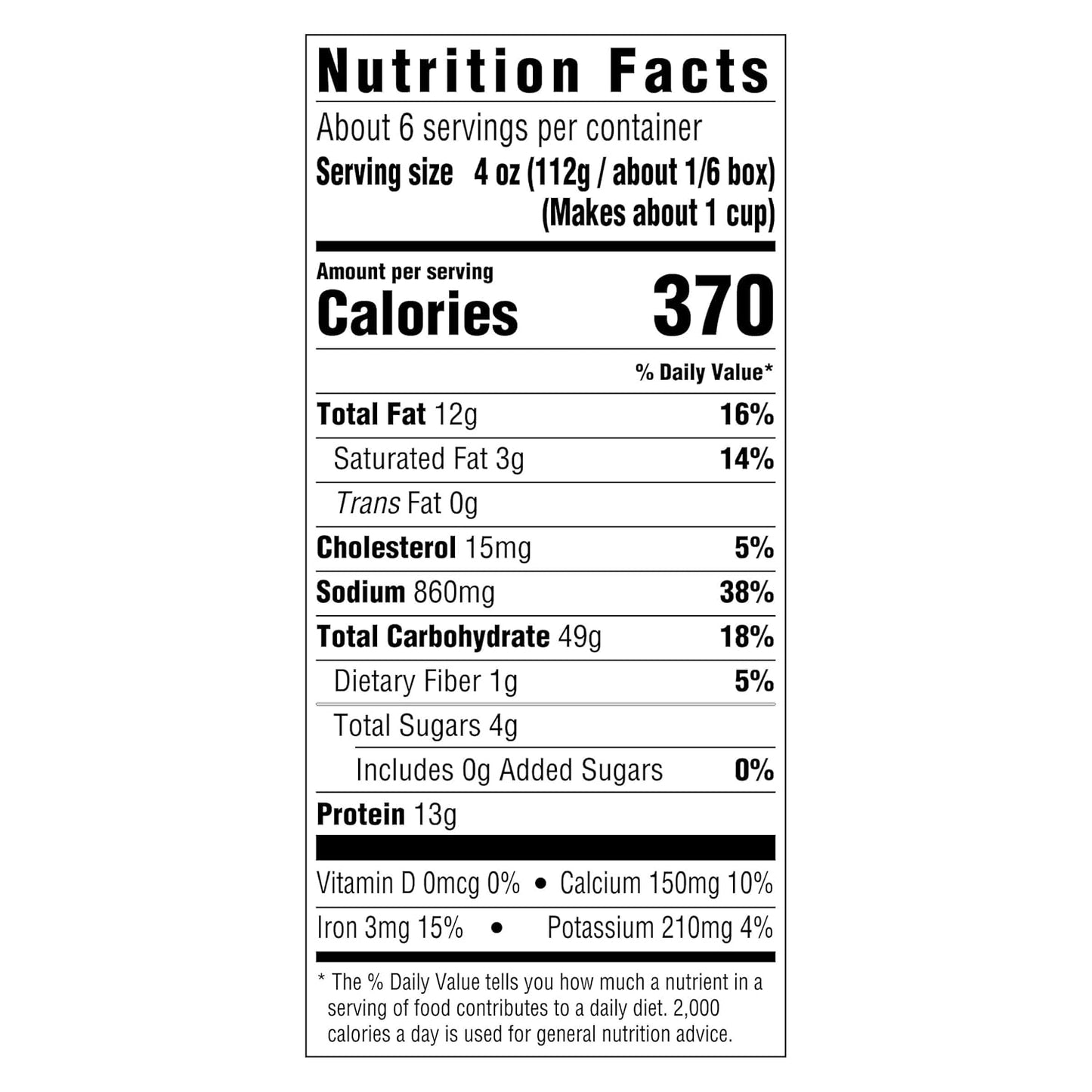 three sizes available: 5 oz single-serve, 10–12 oz mid-size, 24 oz value box (~6 servings)