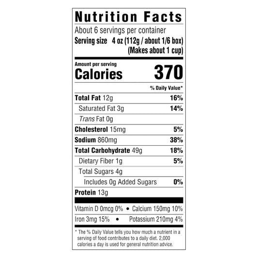 three sizes available: 5 oz single-serve, 10–12 oz mid-size, 24 oz value box (~6 servings)