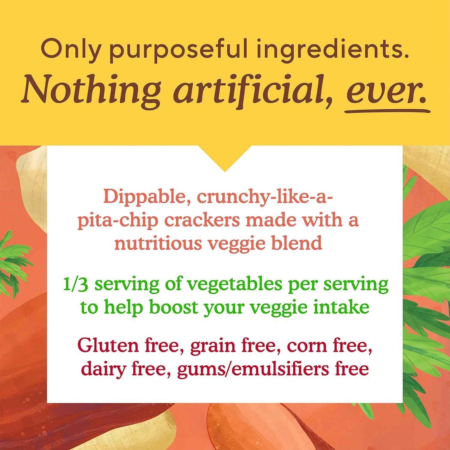 Simple Mills Veggie Pita Crackers, Himalayan Salt – School Lunchbox Crackers That Sneak Veggies Into Kids' Snacks
