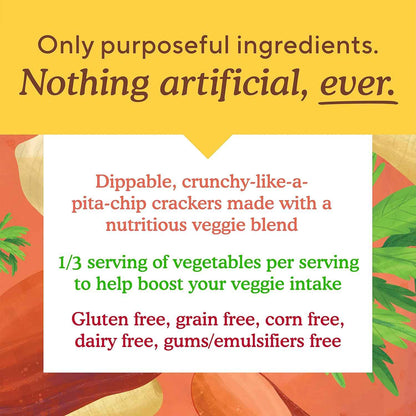 Simple Mills Veggie Pita Crackers, Himalayan Salt – School Lunchbox Crackers That Sneak Veggies Into Kids' Snacks
