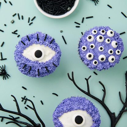 three themed skus (candy eyeball, halloween, holiday) covering different seasonal occasions