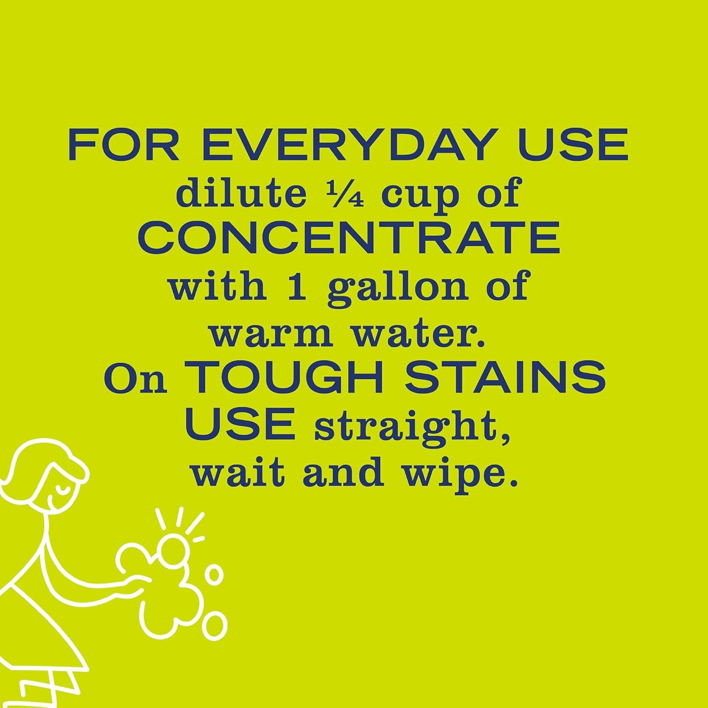 three usage modes: diluted refill, large-area mix, and full-strength spot treatment