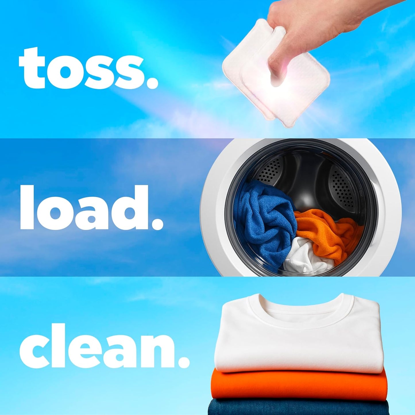 Tide evo Spring Blast Fiber Tiles Laundry Detergent for Clutter-Free Laundry Room Storage, Pre-Measured 42 Tiles