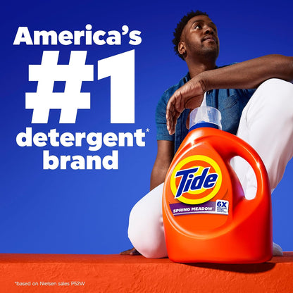 Tide Original Scent Liquid Laundry Detergent 158 fl oz – Family-Safe Laundry Soap for Nursery and Playroom Wash Loads, 126 Loads