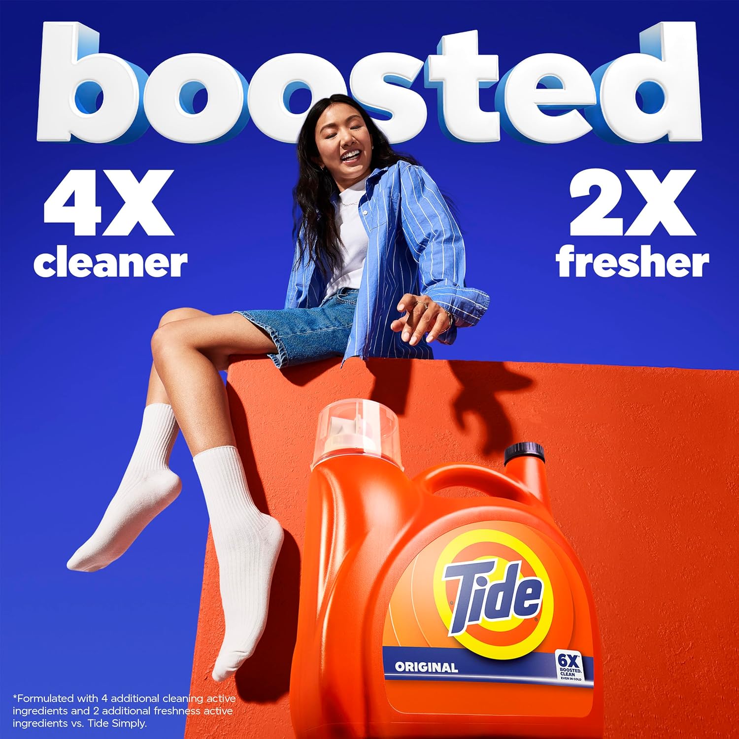 Tide Original Scent Liquid Laundry Detergent 158 fl oz – Family-Safe Laundry Soap for Nursery and Playroom Wash Loads, 126 Loads