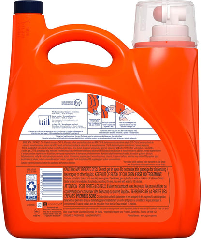 Tide Original Scent Liquid Laundry Detergent 158 fl oz – Family-Safe Laundry Soap for Nursery and Playroom Wash Loads, 126 Loads