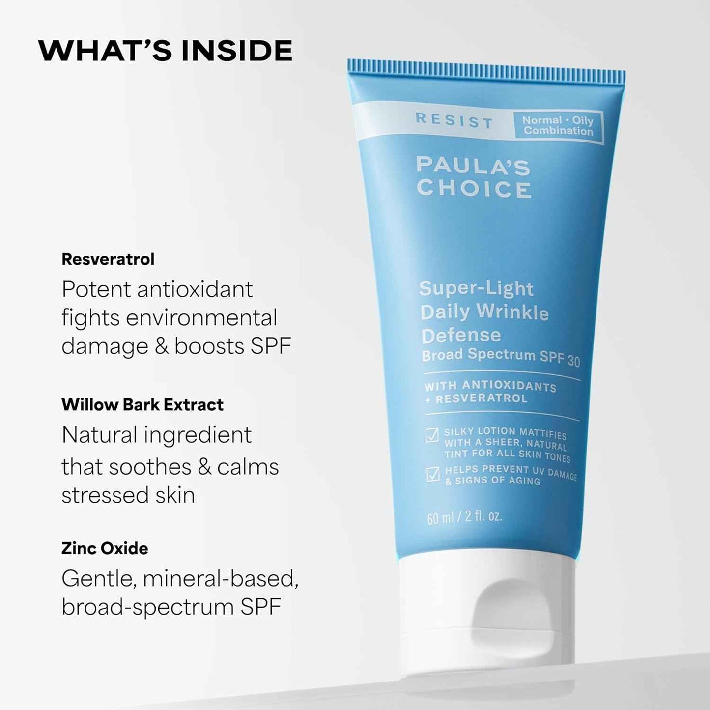 Paula's Choice RESIST SPF 30 Tinted Sunscreen – Antioxidant-Rich Daily Moisturizer for a Mindful Morning Ritual