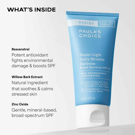 Paula's Choice RESIST SPF 30 Tinted Sunscreen – Antioxidant-Rich Daily Moisturizer for a Mindful Morning Ritual