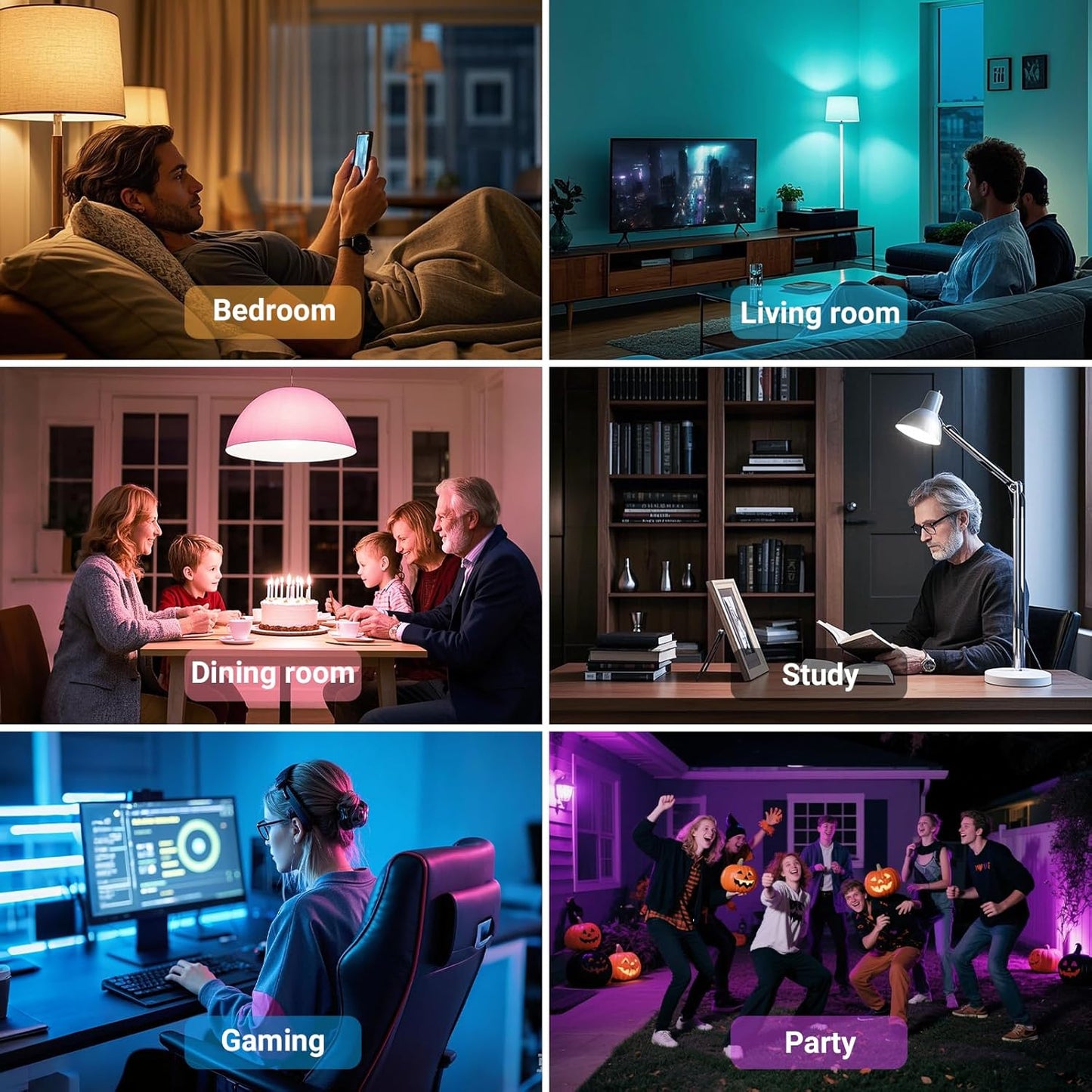 TJOY Smart Light Bulbs 4 Pack – Thoughtful Housewarming Gift for New Homeowners, Alexa Voice Control