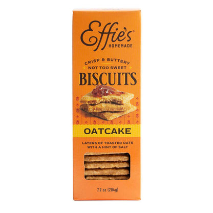 Effie's Homemade Biscuits - Oatcakes - Heirloom Recipe Cracker for High-End Charcuterie Pairings
