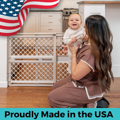 Toddleroo by North States Supergate Ergo Baby Gate – Baby-Proof Doorway Gate for Crawlers 6 to 24 Months
