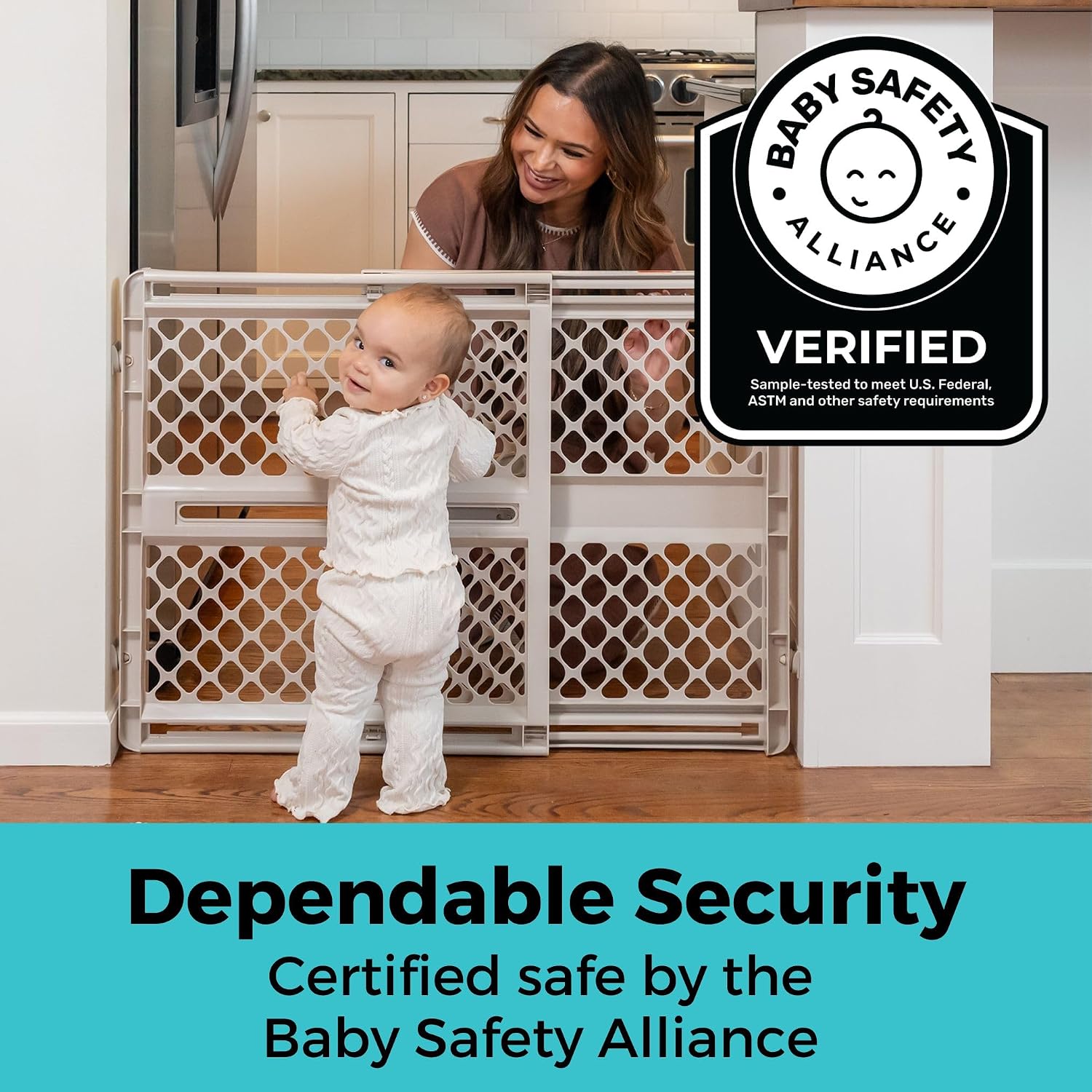Toddleroo by North States Supergate Ergo Baby Gate – Baby-Proof Doorway Gate for Crawlers 6 to 24 Months