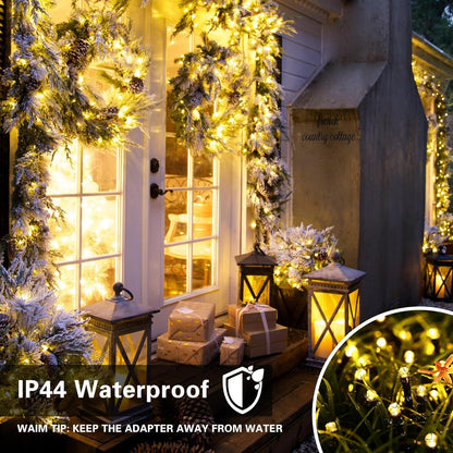 Toodour Waterproof String Lights – Outdoor Patio Lights 115ft, Color Changing LED Lights for Backyard and Garden