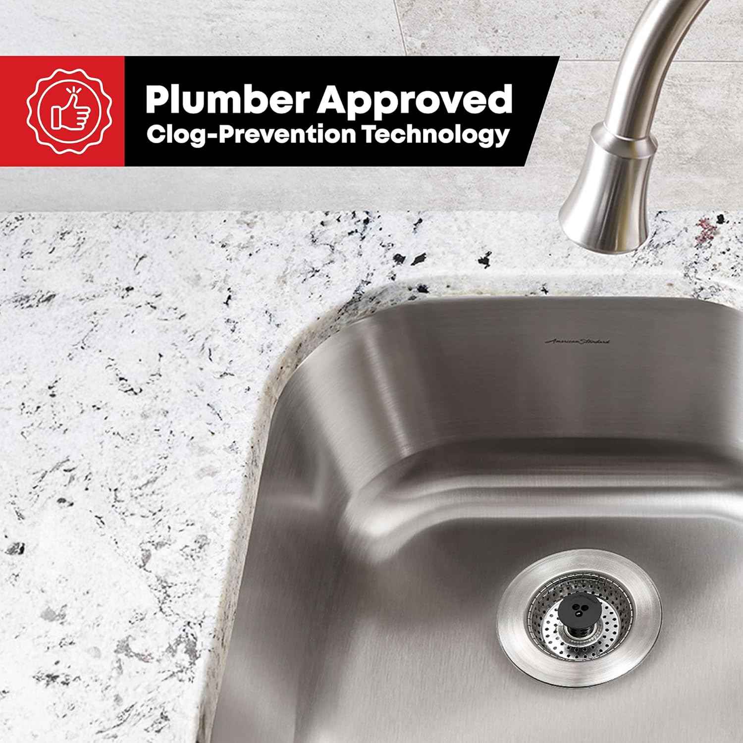 Kitchen SinkShroom Stainless Steel Sink Strainer for Modern Minimalist Kitchens, Clog-Free Design