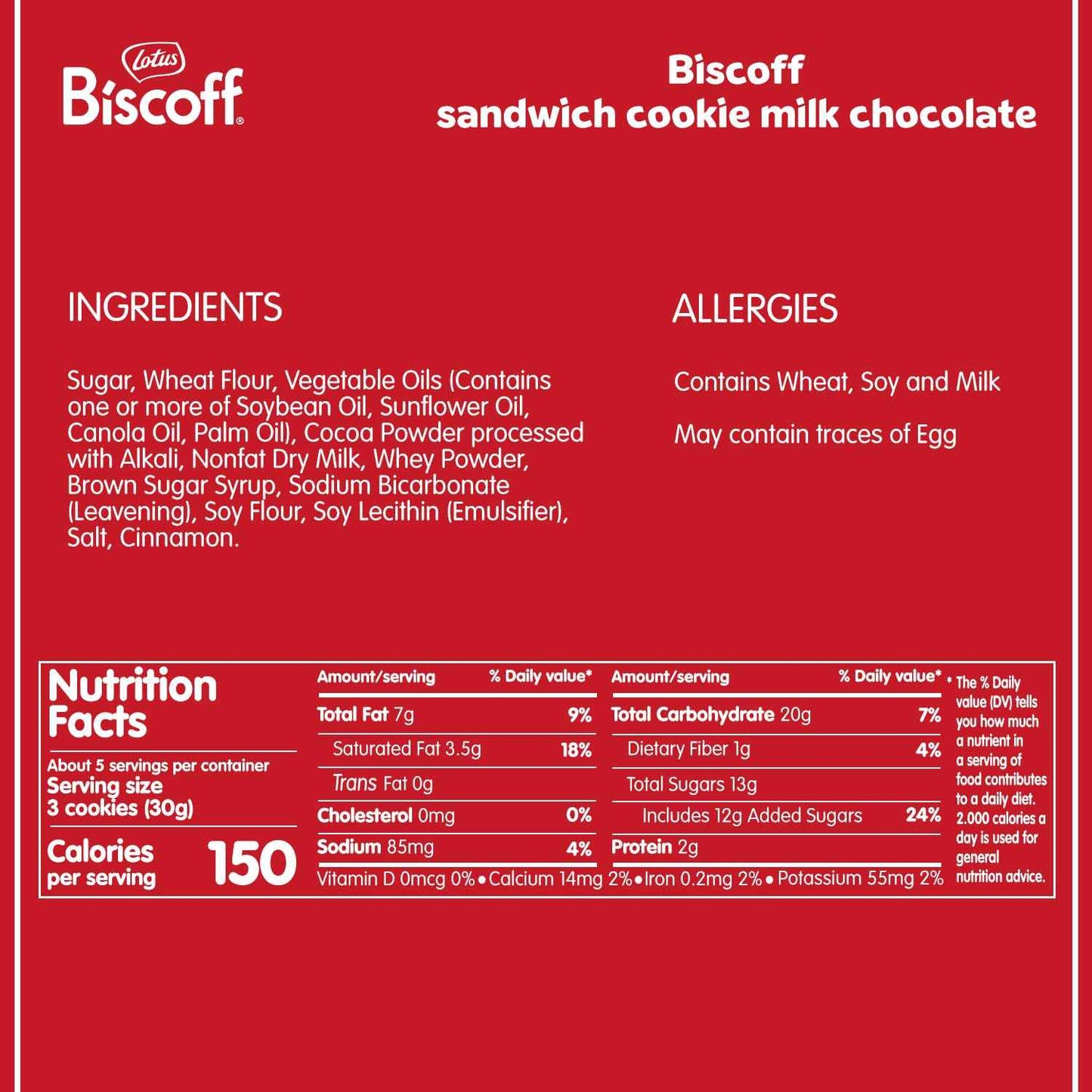 Lotus Biscoff Sandwich Cookies Vanilla – Mindful Afternoon Tea Break Snack, Balanced Sweetness with Warm Cinnamon Spice