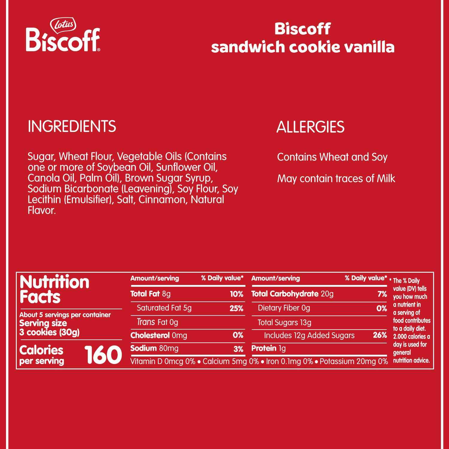 Lotus Biscoff Sandwich Cookies Vanilla – Lunchbox-Friendly Vegan Cookies for School Snacks