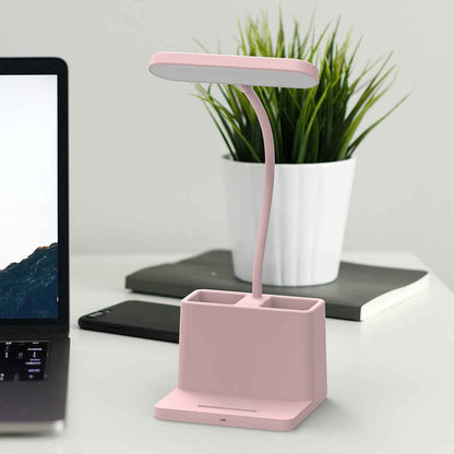 AXX Cute Desk Lamp Pink – Aesthetic Bedroom Decor for Teen Girls, Kawaii LED Light for Cozy Corner Styling