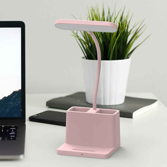 AXX Cute Desk Lamp Pink – Aesthetic Bedroom Decor for Teen Girls, Kawaii LED Light for Cozy Corner Styling