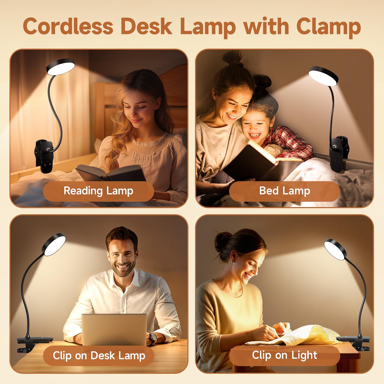 touch-sensitive on/off, brightness, and color mode controls compatible with usb power