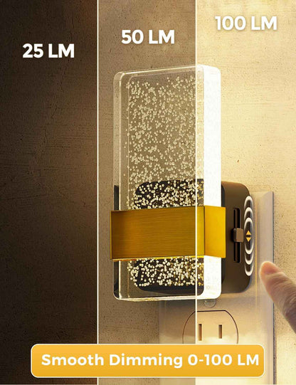L LOHAS LED Night Light – Flameless Nightlight for Bathroom and Hallway, Dusk to Dawn Sensor for Safer Night Navigation