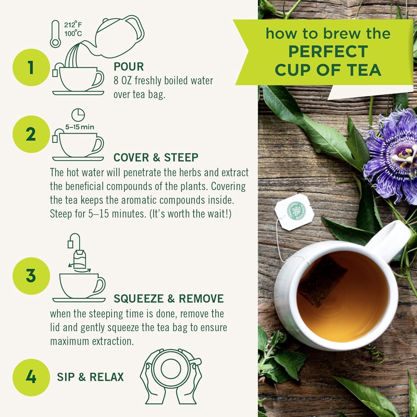 Traditional Medicinals Stress Ease Focus Tea – Thoughtful Wellness Gift for Stressed Friends and Coworkers, 16 Bags