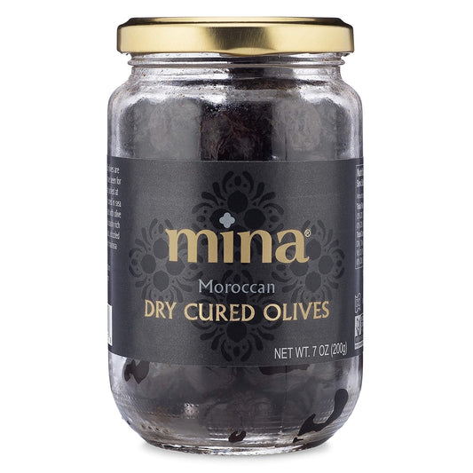 traditional moroccan beldi dry-cured black olive variety