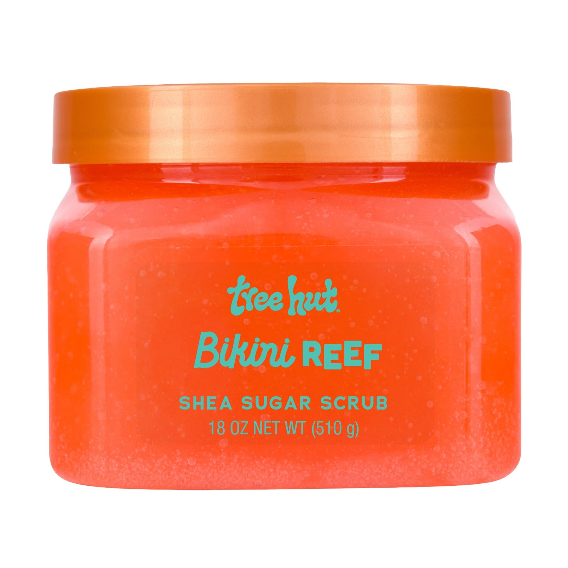 Tree Hut Bikini Reef Shea Sugar Scrub, Exfoliating, Hydrating &amp;amp; Moisturizing Body Scrub with Shea Butter &amp;amp; Nourishing Essential Oils, Smooth &amp;amp; Soften Skin, 18 oz