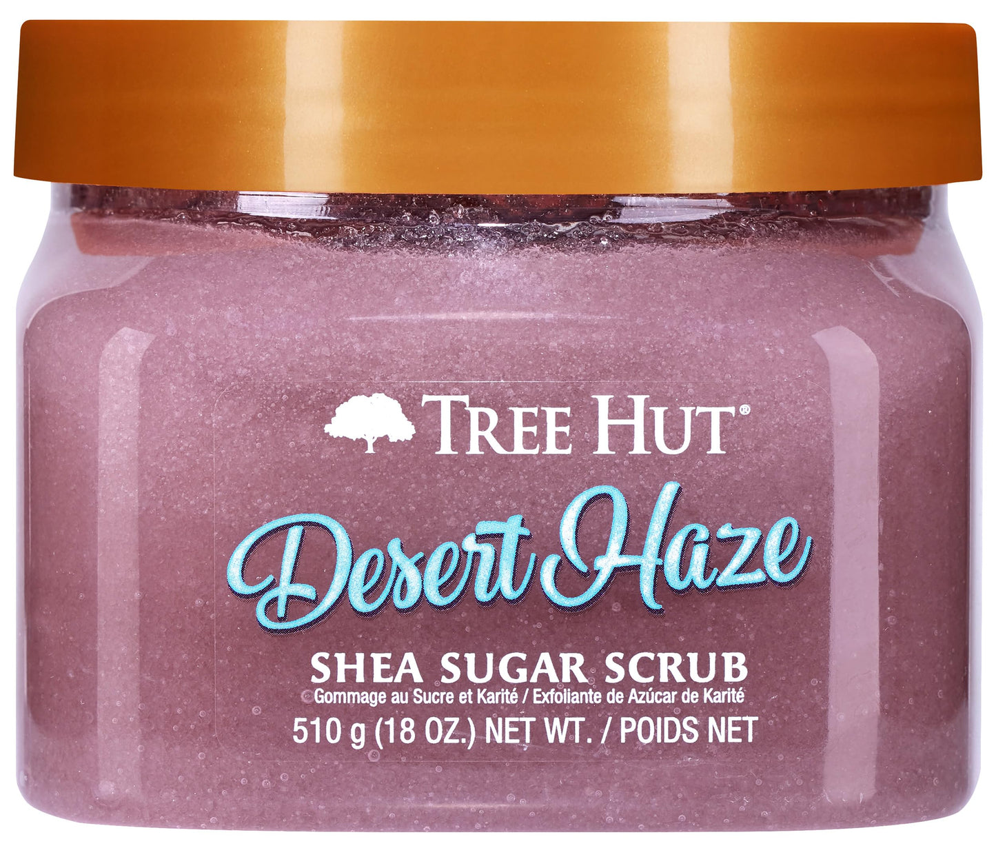 Tree Hut Desert Haze Shea Sugar Scrub, Exfoliating, Hydrating &amp;amp; Moisturizing Body Scrub with Shea Butter &amp;amp; Nourishing Essential Oils, Smooth &amp;amp; Soften Skin, 18 oz